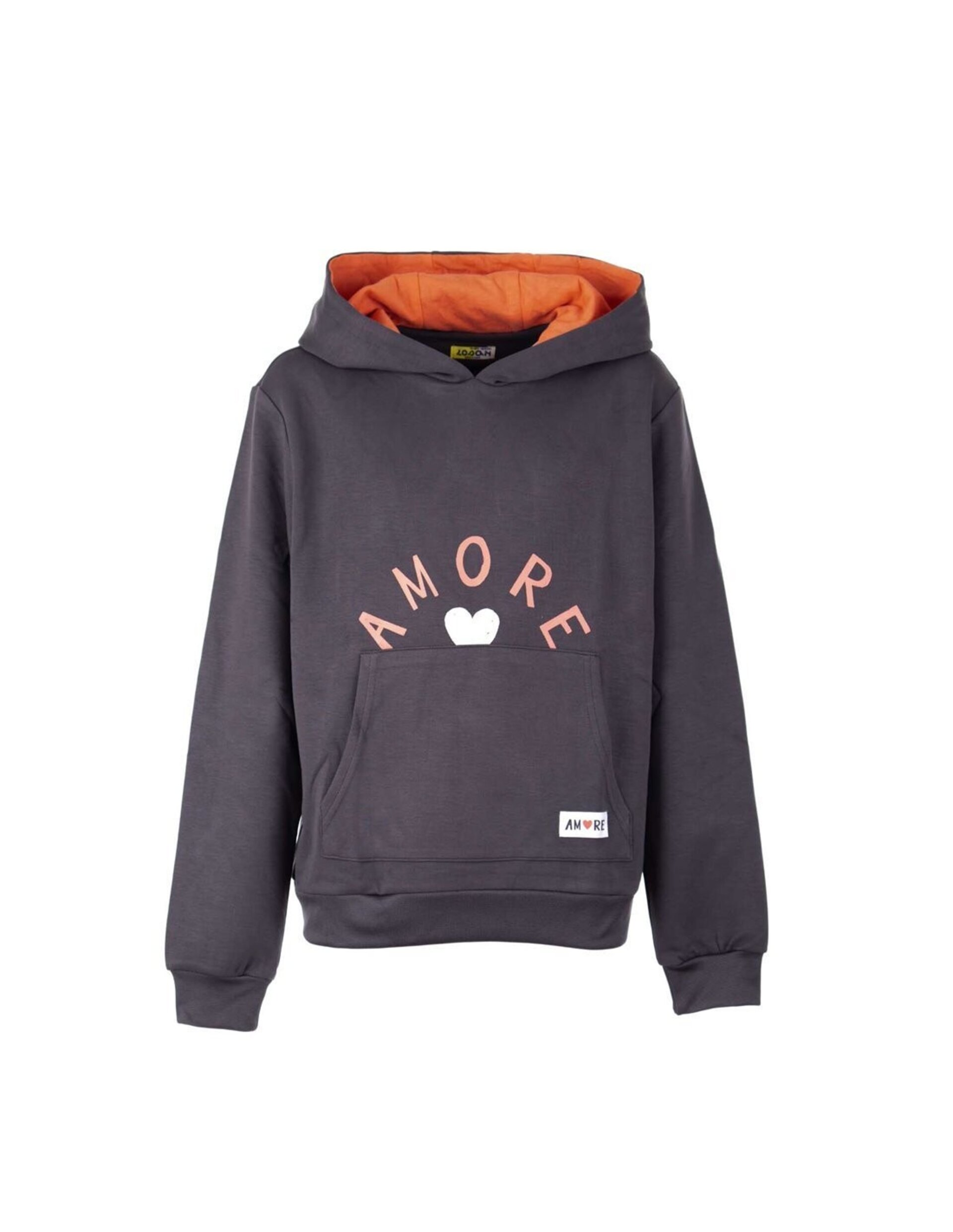 Sudadera Gris y Coral Niña - 1