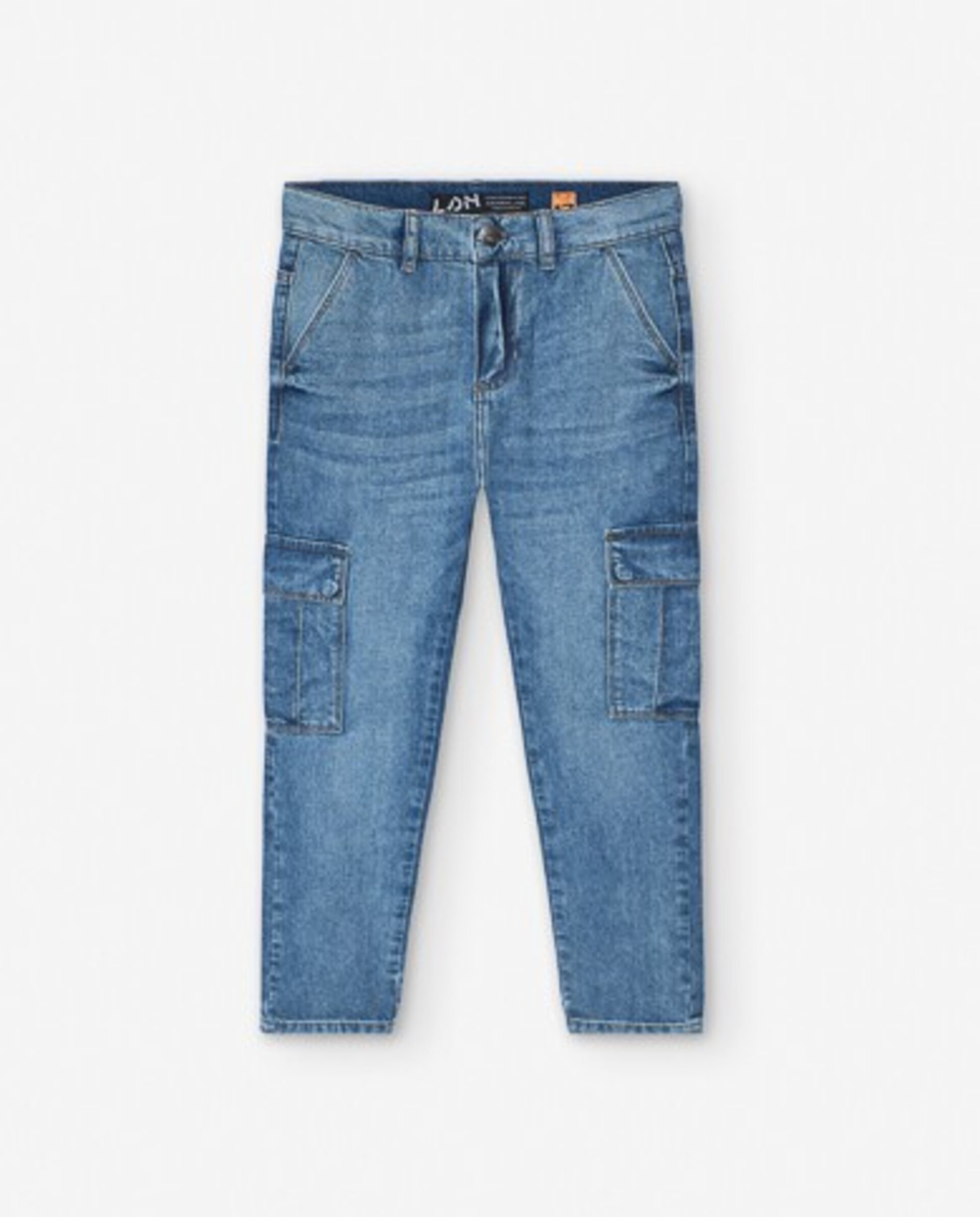 Pantalón Denim Cargo Niño - 1