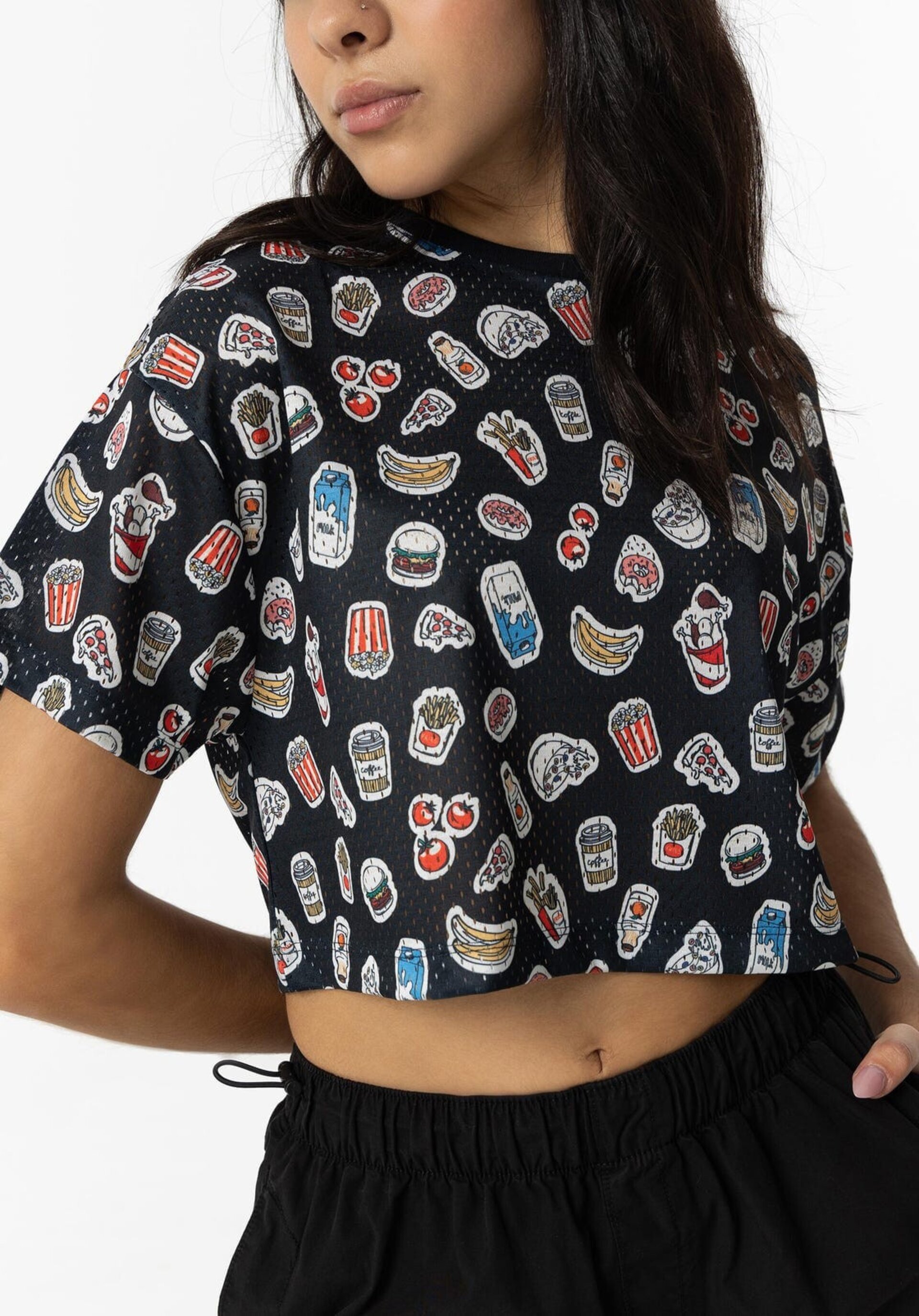 Camiseta Perforada Estampada - 4