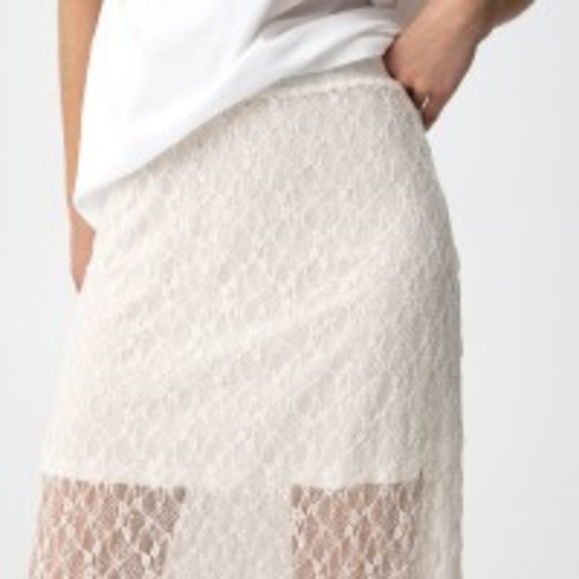 Falda Midi Encaje Girl - 2