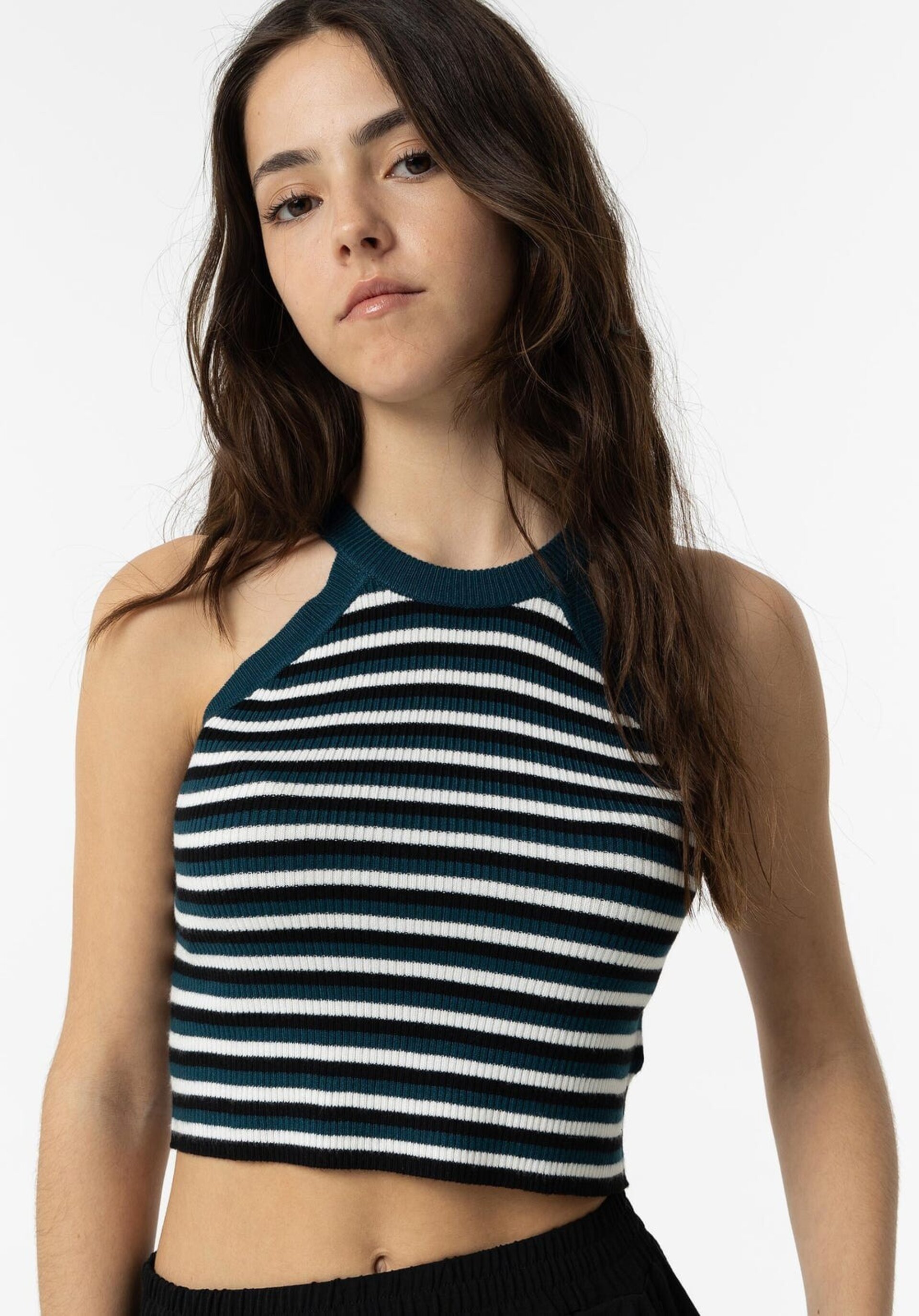 Top Halter de Punto Rayas - 5