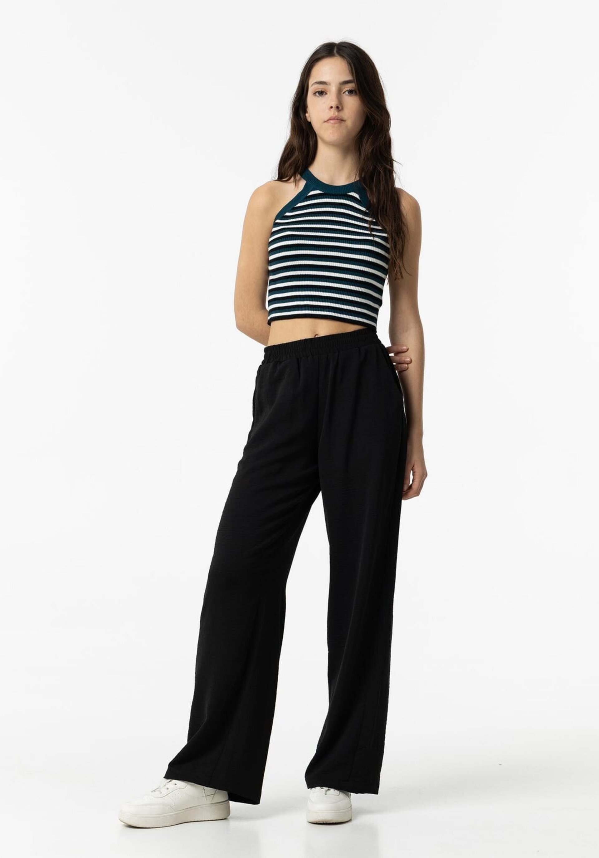 Top Halter de Punto Rayas - 2