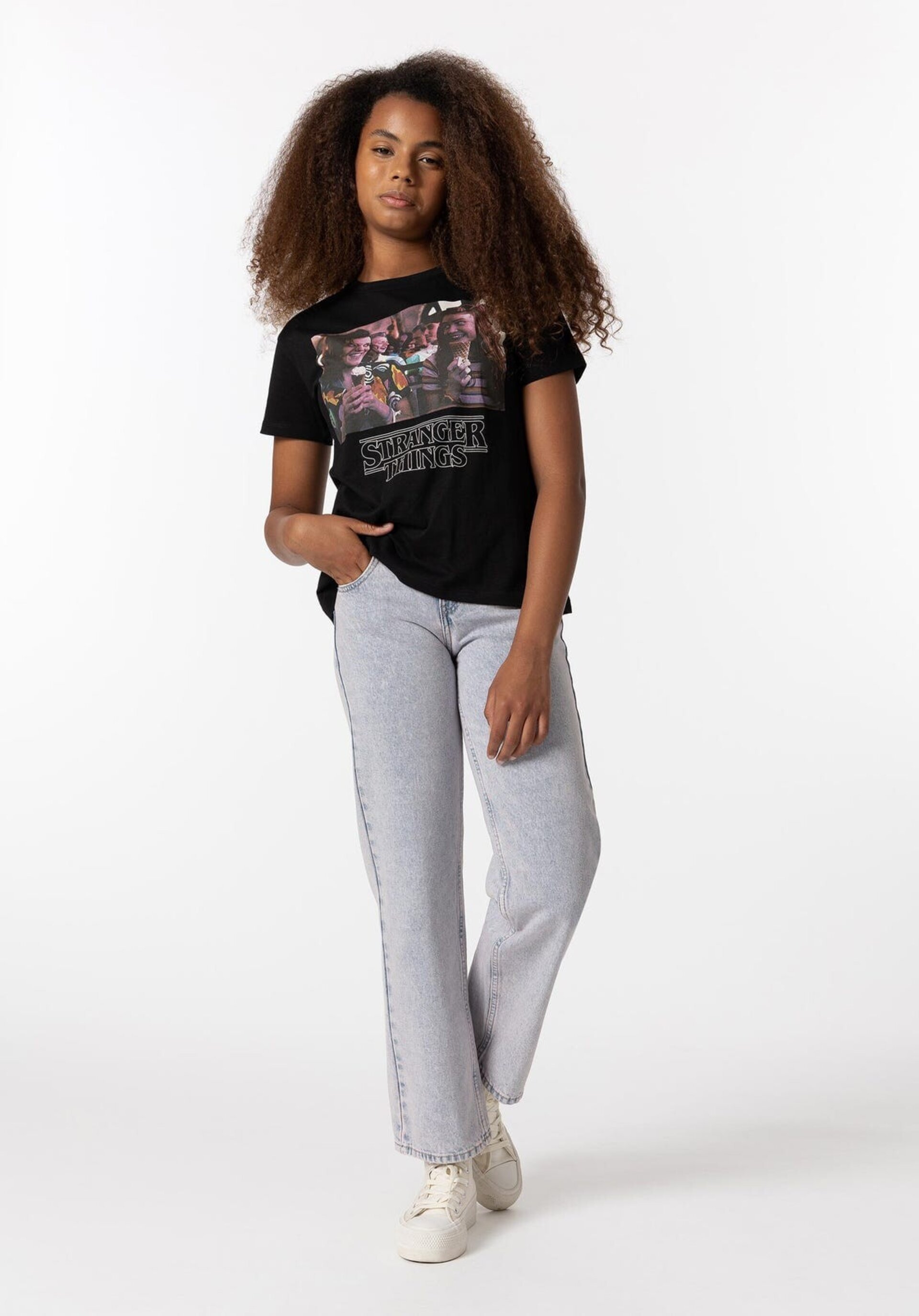 Jeans Zendaya Straight Fit Tiro Bajo - 1